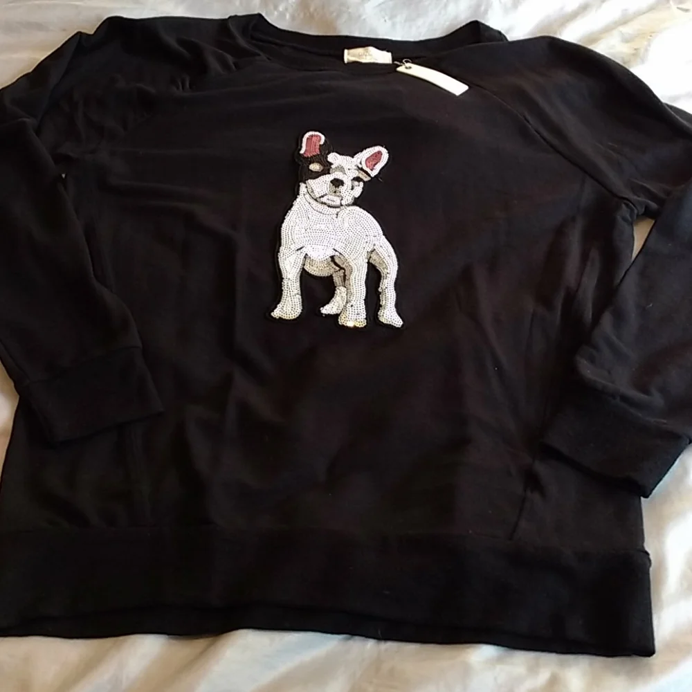 FRENCHIE jersey Size M long sleeve sweatshirt - Picture 2 of 5